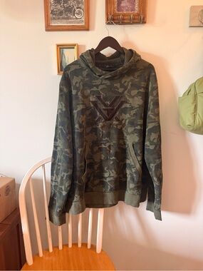 Men's Vortex Camo Pullover Hoodie - Green